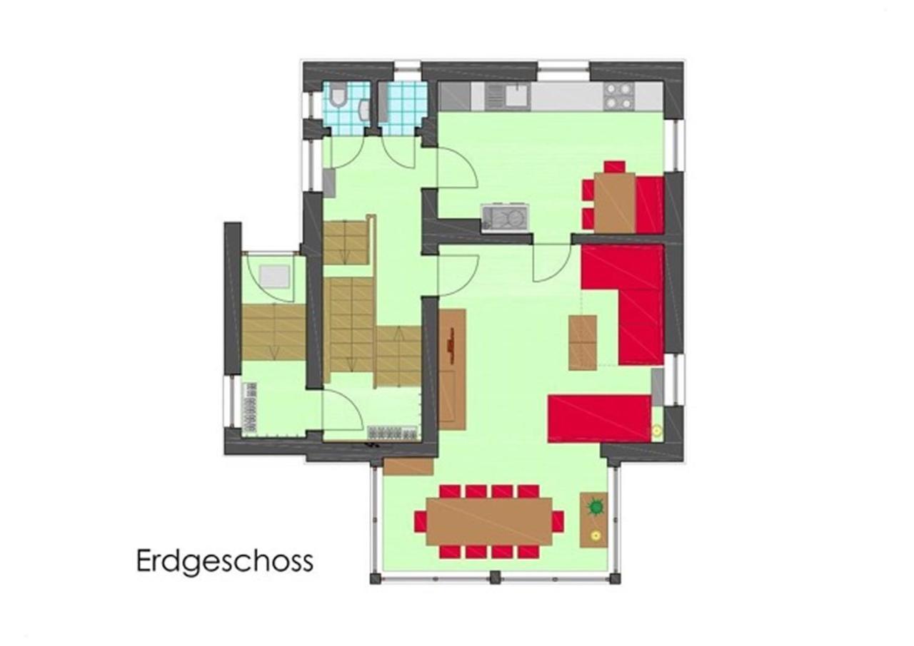 Villa Schnuck - das rote Ferienhaus Bad Gastein Exterior foto